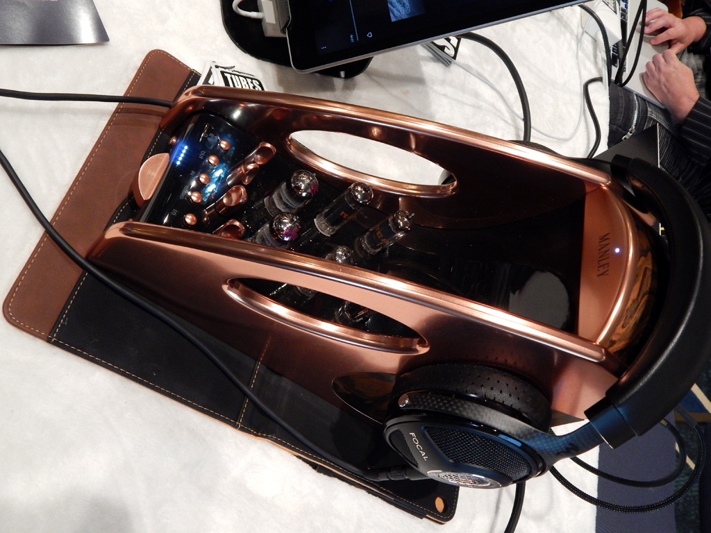 Manley Absolute Headphone Amplifier in Copper, Focal Utopia Headphones