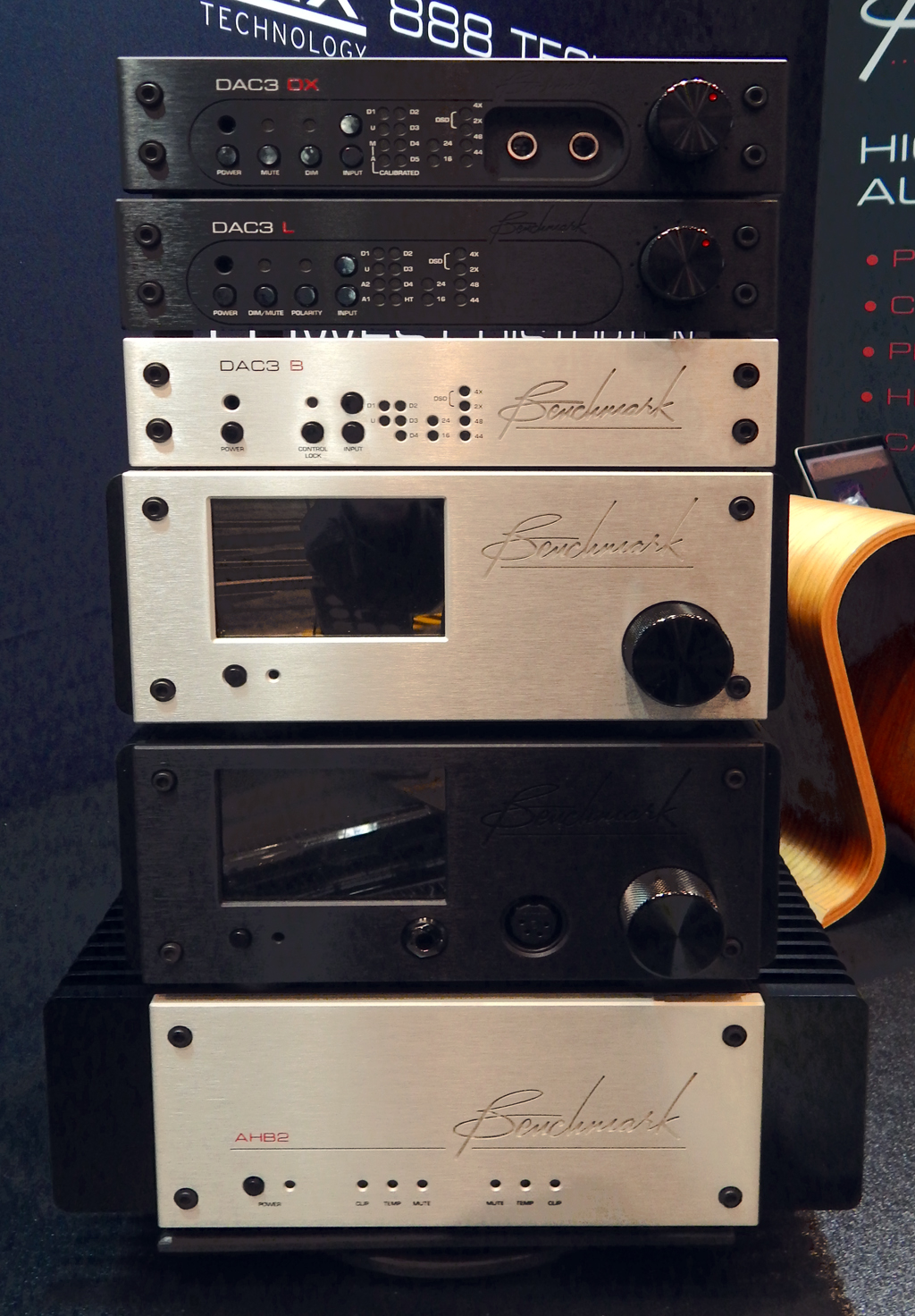 Benchmark DAC3 DX  DAC, Benchmark DAC3 L DAC, Benchmark DAC3 B Reference Quality DAC, Benchmark LA4 Line Amplifier, Benchmark HPA4 Headphone/Line Amplifier, Benchmark AHB2 Power Amplifier 