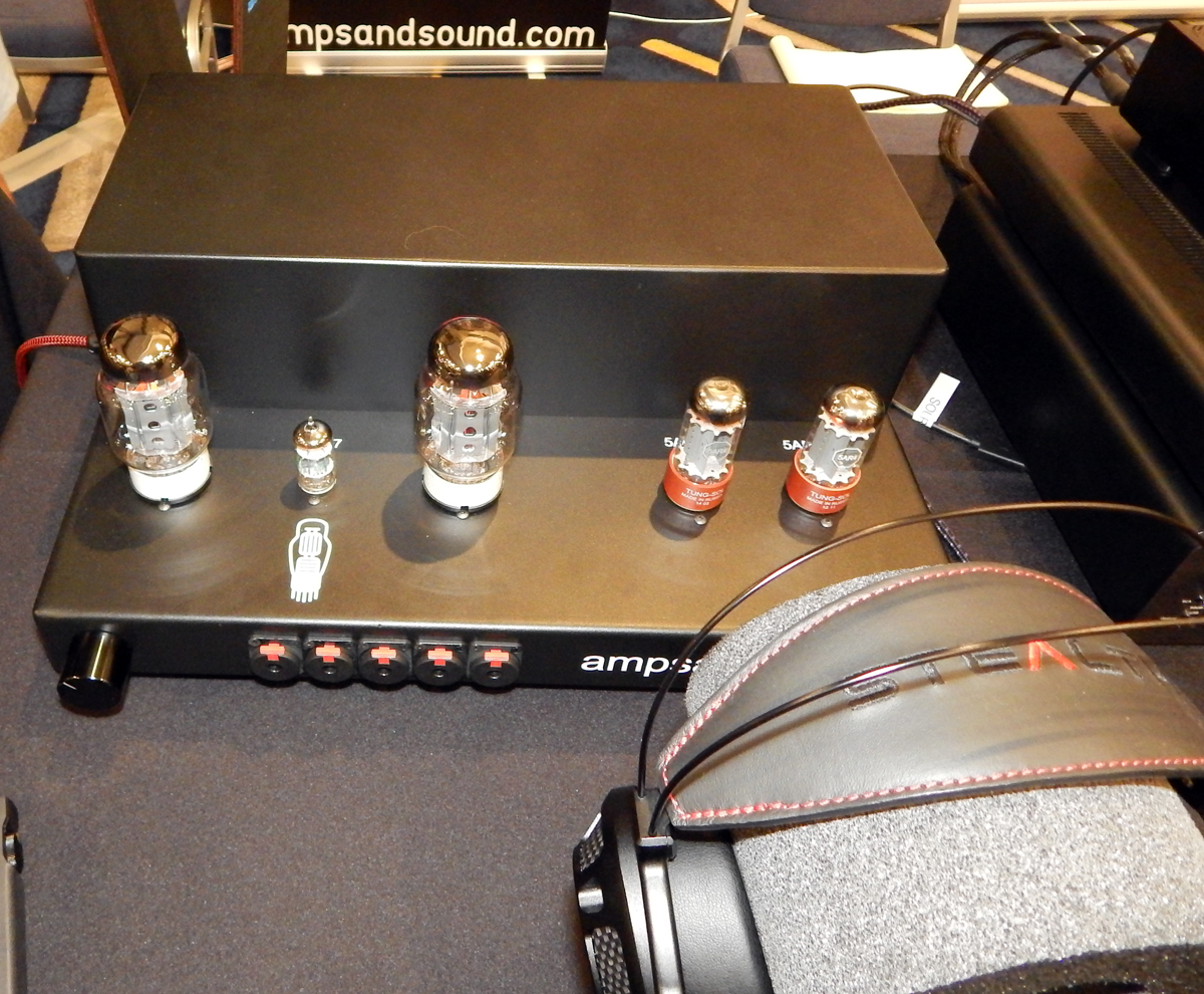 ampsandsound Nautilus Personal Audio Tubed Integrated Amplifier, Dan Clark Audio Stealth Planar Magnetic Headphone CanJam SoCal 2021