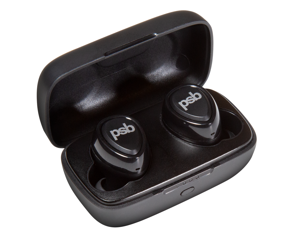 Image Showing M4U TWM earbuds inside smart charging case