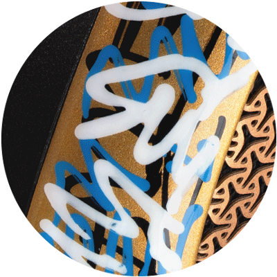 BEBOP STATIC
Controlled explosion, energy compressed into fast lines and held tension.